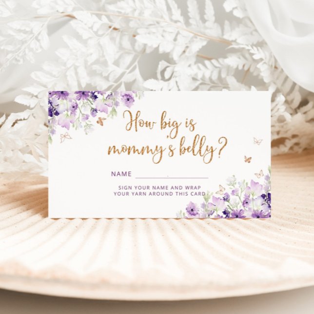 Lila guld Butterfly hur stor är mamma? Tilläggskort (Skapare uppladdad)