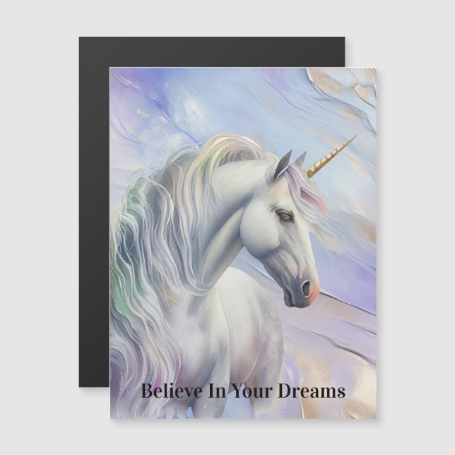 Lila Guld Dream Unicorn (Fram/baksida)