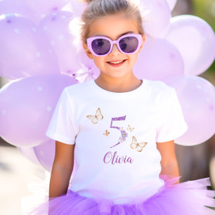 Lila guld-fjäril 5:e årsdagen t shirt