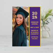 Lila Guld Foto Examenkungörelse