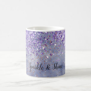 Lila Guld Gnistra Kaffemugg