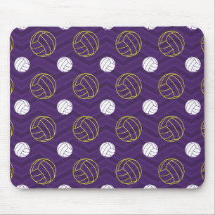 Lila, Guld Gult, vit, Volleyball Chevron Musmatta