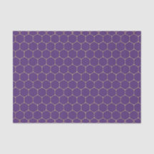 Lila & Guld HoneyComb (Design 16 Purple Series)