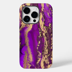 Lila Guld iPhone 14 Pro fodral