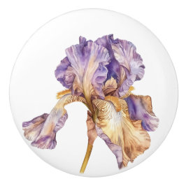 Lila Guld Iris Flower Knopp