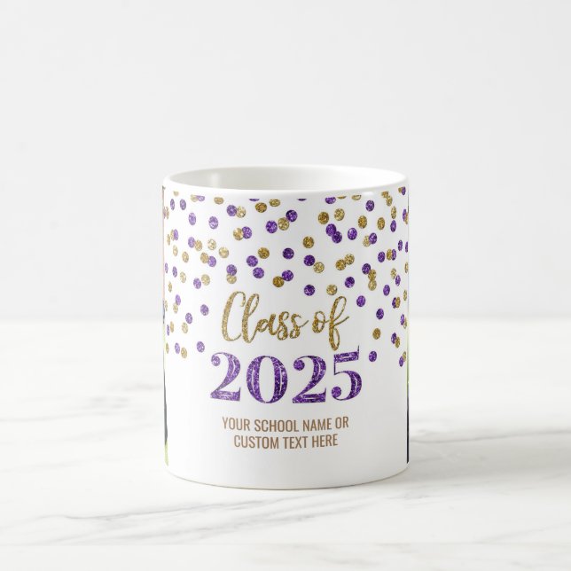 Lila Guld, klass 2025 Kaffe Mugg (Center)