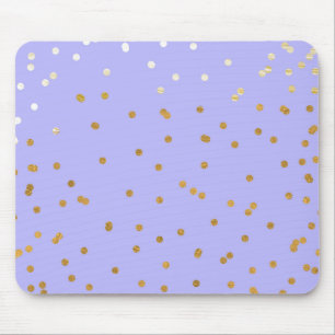 Lila & Guld Konfettipunkter Modern Glamour Glam Musmatta