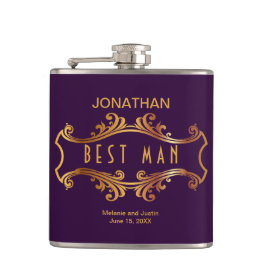 Lila Guld Kunglig Kammarherre Ram Fadderpresent Fickplunta