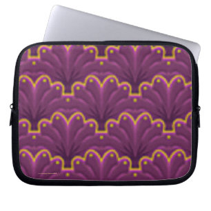 Lila-Guld laptop sleeve
