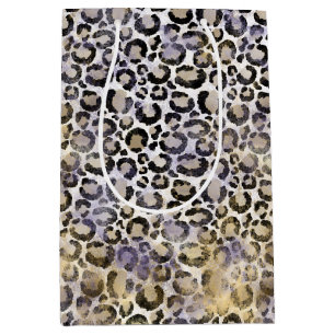 Lila Guld Leopard Skriv ut