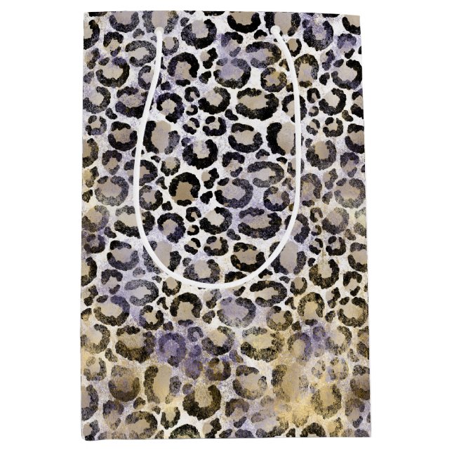 Lila Guld Leopard Skriv ut (Framsidan)