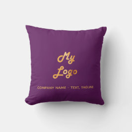 Lila guld logotyp, bassäng kudde