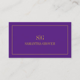 Lila Guld | Minimalistisk modern Professionell Visitkort