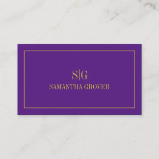 Lila Guld | Minimalistisk modern Professionell Visitkort