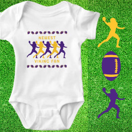 Lila Guld Newest Viking Fläkt fotbollspelare T Shirt