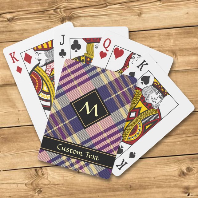 Lila, Guld och Blue Tartan Casinokort (Skapare uppladdad)