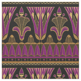 Lila Guld och svart konst Deco Tyg