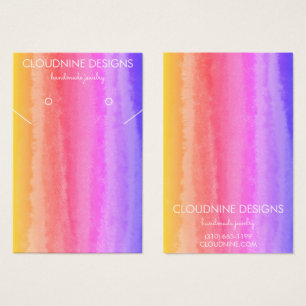 Lila Guld Örning av neekklace-kort för judiska Vis Visitkort