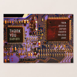 Lila & guld PCB-kort elektronisk tryckt krets Folierat Kort