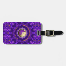 Lila Guld Rosa Energy Healing Mandala Bagagebricka