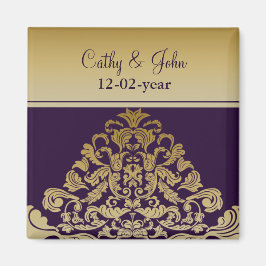 lila guld Spara datum magneter