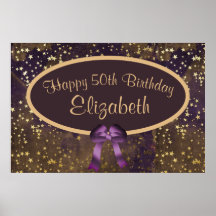 Lila Guld Stardust 50:e födelsedagen