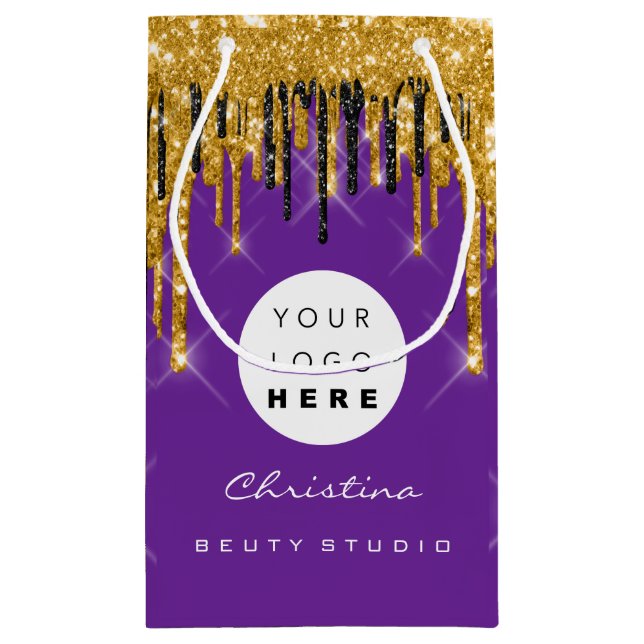 Lila Guld Sweet 16:e Möhippa Bröllop Cosmetics (Baksidan)