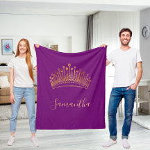 Lila guld tiara krona namn elegant