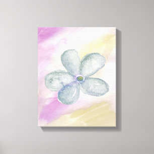 Lila Guld Watercolor Canvastryck