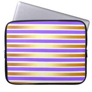 LILA GULD WHITE SHINY RAND LAPTOP FODRAL
