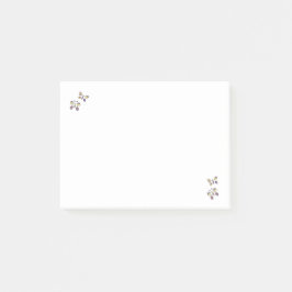 Lila Gult Butterflies Post it Notes Post-it Block