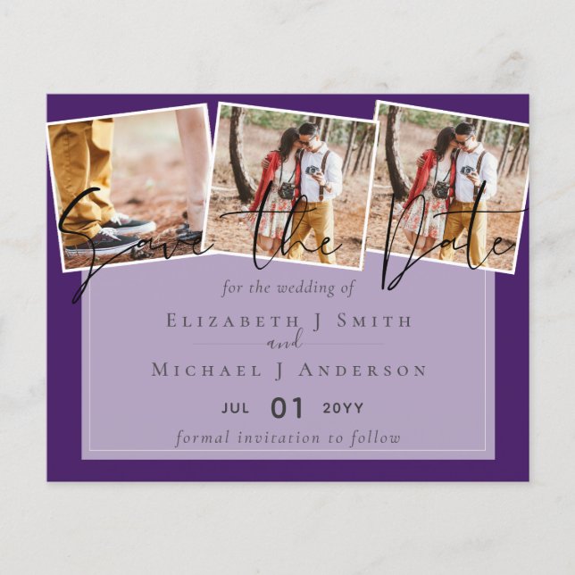 Lila Gult Grått Färg Trends Budget Bröllop (Framsida)