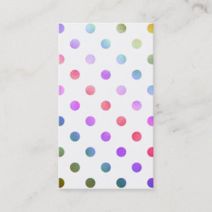 Lila Gult Guld Rainbow Metallic Faux Foil Visitkort