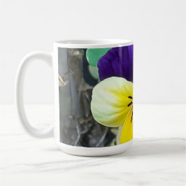 Lila & Gult Pansy Kaffemugg
