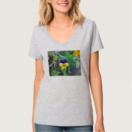 Lila & Gult Pansy T Shirt