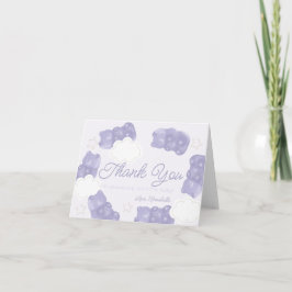 Lila Gummy Bear Baby Shower Tack Kort
