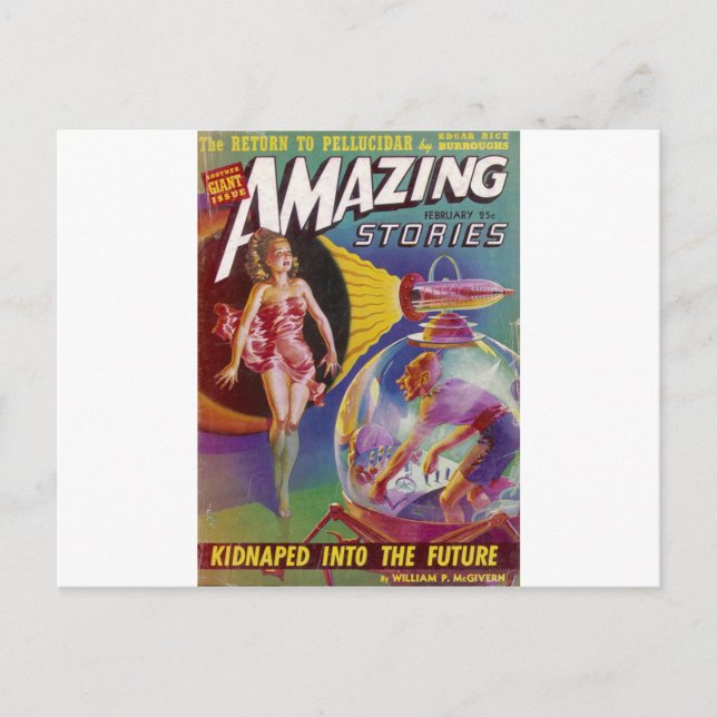 Lila Guy i en Globe Vykort (Framsida)