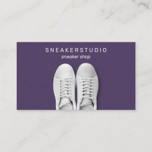 Lila gym vandring vandrings sport sneakers skor visitkort