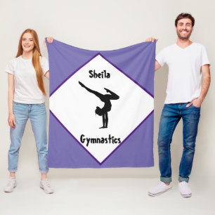 Lila Gymnastics Personlig Fleecefilt