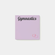 Lila Gymnastics Post-it Notes