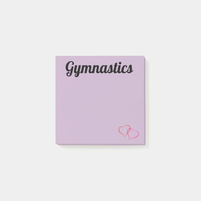 Lila Gymnastics Post-it Notes (Framsida)