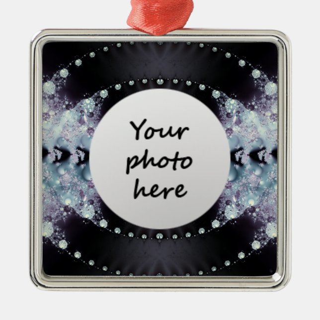 Lila Hål Julgransprydnad Metall (Framsidan)