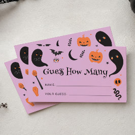 Lila Halloween Baby Shower Gissa Hur Många Tilläggskort