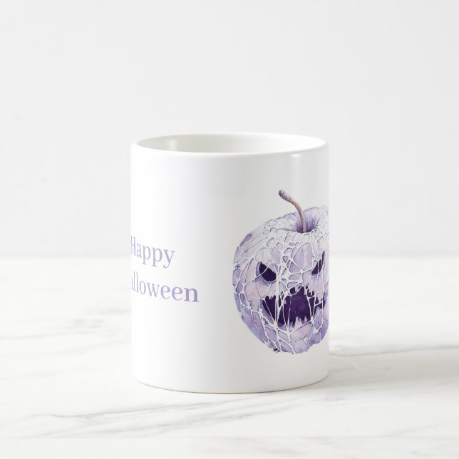 Lila Halloween-pumpa Kaffemugg (Center)