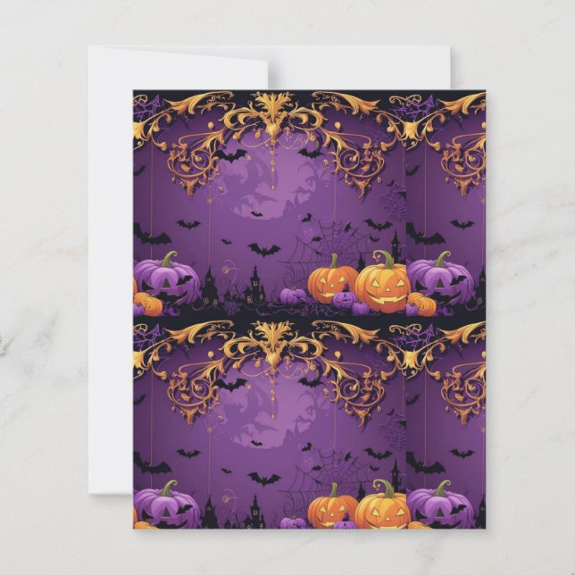 Lila Halloween-skrapbok Papper (Framsida)