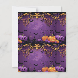 Lila Halloween-skrapbok Papper