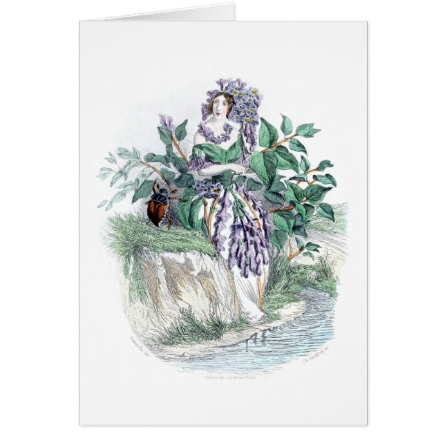 Lila Hälsningskort (Framsidan)