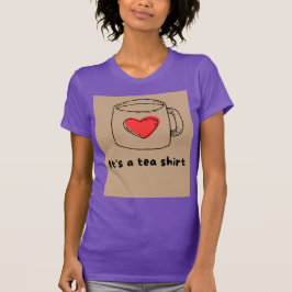 Lila halvaärmad T-shirt