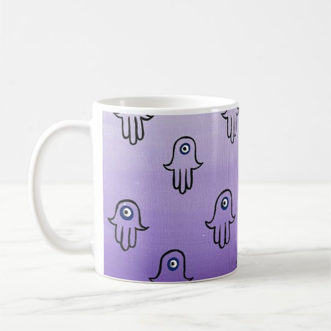 Lila Hamsey-mugg Kaffemugg (Vänster)