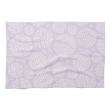 Lila Handdragen Flower mönster